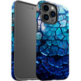 For iPhone 14 Pro Max Case Tough Protective Cover, Blue Mirror | iCoverLover Australia