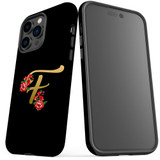 For iPhone 14 Pro Case Tough Protective Cover, Embellished Letter F | iCoverLover Australia