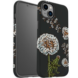 For iPhone 14 Case Tough Protective Cover, Dandelion Flowers | iCoverLover Australia