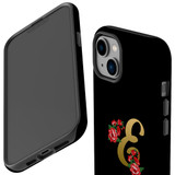 For iPhone 14 Case Tough Protective Cover, Embellished Letter E | iCoverLover Australia