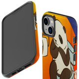 For iPhone 14 Case Tough Protective Cover, Pandas Toilet | iCoverLover Australia