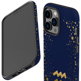 For iPhone 14 Pro Max Case Tough Protective Cover, Aquarius Sign | iCoverLover Australia