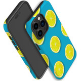 For iPhone 14 Pro Max Case Tough Protective Cover, Lemon Slices | iCoverLover Australia