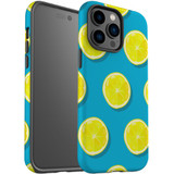 For iPhone 14 Pro Max Case Tough Protective Cover, Lemon Slices | iCoverLover Australia