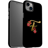 For iPhone 14 Plus Case Tough Protective Cover, Embellished Letter F | iCoverLover Australia