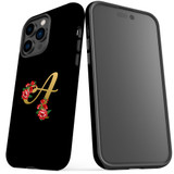 For iPhone 14 Pro Max Case Tough Protective Cover, Embellished Letter A | iCoverLover Australia