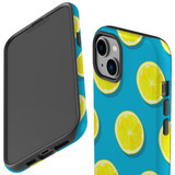 For iPhone 14 Case Tough Protective Cover, Lemon Slices | iCoverLover Australia
