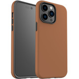 For iPhone 14 Pro Max Case Tough Protective Cover, Brown | iCoverLover Australia