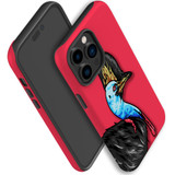 For iPhone 14 Pro Case Tough Protective Cover, Cassowary Portrait | iCoverLover Australia