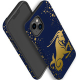 For iPhone 14 Case Tough Protective Cover, Capricorn Drawing | iCoverLover Australia