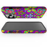 For iPhone 13 Pro Max Case, Protective Back Cover,Purple Floral Design | iCoverLover Australia