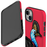 For iPhone 14 Case Tough Protective Cover, Cassowary Portrait | iCoverLover Australia