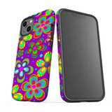 For iPhone 13 Case, Protective Back Cover,Purple Floral Design | iCoverLover Australia