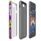 For Apple iPhone SE 5G (2022)/SE (2020)/8/7 Case, Protective Back Cover,Purple Floral Design | iCoverLover Australia