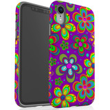 For iPhone XR Case, Protective Back Cover,Purple Floral Design | iCoverLover Australia