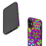 For iPhone 12 mini Case, Protective Back Cover,Purple Floral Design | iCoverLover Australia