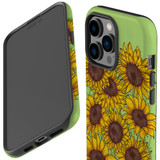 For iPhone 14 Pro Case Tough Protective Cover, Sunflowers | iCoverLover Australia