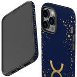 For iPhone 14 Pro Case Tough Protective Cover, Taurus Sign | iCoverLover Australia
