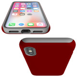 For iPhone XS Max Case, Protective Back Cover,Maroon Red | iCoverLover Australia