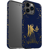 For iPhone 14 Pro Case Tough Protective Cover, Virgo Drawing | iCoverLover Australia
