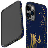 For iPhone 14 Pro Case Tough Protective Cover, Virgo Drawing | iCoverLover Australia