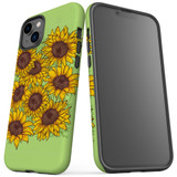 For iPhone 14 Case Tough Protective Cover, Sunflowers | iCoverLover Australia