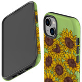 For iPhone 14 Case Tough Protective Cover, Sunflowers | iCoverLover Australia