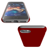 For Apple iPhone SE 5G (2022)/SE (2020)/8/7 Case, Protective Back Cover,Maroon Red | iCoverLover Australia