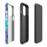 For iPhone 13 Pro Max Case, Protective Back Cover, Psychedelic Blues | iCoverLover Australia