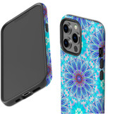 For iPhone 13 Pro Max Case, Protective Back Cover, Psychedelic Blues | iCoverLover Australia