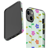 For iPhone 13 mini Case, Protective Back Cover, Colourful Flowers | iCoverLover Australia