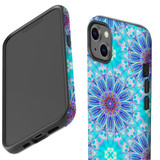 For iPhone 13 Case, Protective Back Cover, Psychedelic Blues | iCoverLover Australia