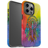 For iPhone 13 Pro Case, Protective Back Cover, Colourful Dreamcatcher | iCoverLover Australia