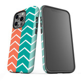 For iPhone 13 Pro Max Case, Protective Back Cover, Colourful Zigzag | iCoverLover Australia