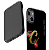 For iPhone 13 mini Case, Protective Back Cover, Embellished Letter C | iCoverLover Australia