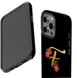 For iPhone 13 Pro Max Case, Protective Back Cover, Embellished Letter F | iCoverLover Australia