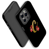 For iPhone 13 Pro Max Case, Protective Back Cover, Embellished Letter C | iCoverLover Australia