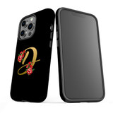 For iPhone 13 Pro Max Case, Protective Back Cover, Embellished Letter D | iCoverLover Australia