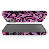 For iPhone 13 Case, Protective Back Cover, Magenta Leopard Pattern | iCoverLover Australia
