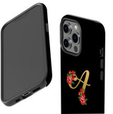 For iPhone 13 Pro Case, Protective Back Cover, Embellished Letter A | iCoverLover Australia