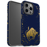 For iPhone 13 Pro Max Case, Protective Back Cover, Taurus Drawing | iCoverLover Australia
