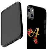 For iPhone 13 Case, Protective Back Cover, Embellished Letter A | iCoverLover Australia