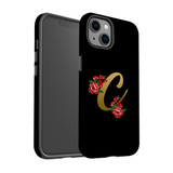 For iPhone 13 Case, Protective Back Cover, Embellished Letter C | iCoverLover Australia