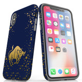 For iPhone XS Max Case, Protective Back Cover, Taurus Drawing | iCoverLover Australia