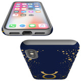 For iPhone XS Max Case, Protective Back Cover, Taurus Sign | iCoverLover Australia