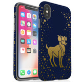 For iPhone XS Max Case, Protective Back Cover, Aries Drawing | iCoverLover Australia