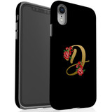 For iPhone XR Case, Protective Back Cover, Embellished Letter D | iCoverLover Australia