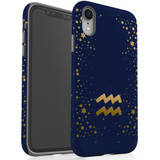 For iPhone XR Case, Protective Back Cover, Aquarius Sign | iCoverLover Australia