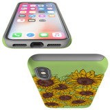 For iPhone XS Max Case, Protective Back Cover, Sunflowers | iCoverLover Australia