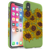 For iPhone XS Max Case, Protective Back Cover, Sunflowers | iCoverLover Australia